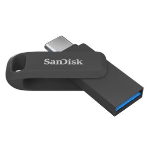 SANDISK Ultra Dual Drive Go Type-C 128GB, OTG, Upto 400MB/s, Pendrive, Black, 5Y Warranty (SDDDC3-128G-I46PD)
