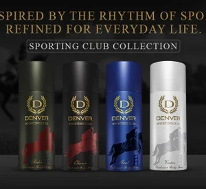 DENVER Sporting Club Rider, Goal & Victor Body Spray  -  For Men (540 ml, Pack of 3)